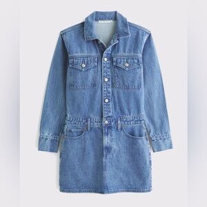 Long Sleeve Denim Shirt Dress